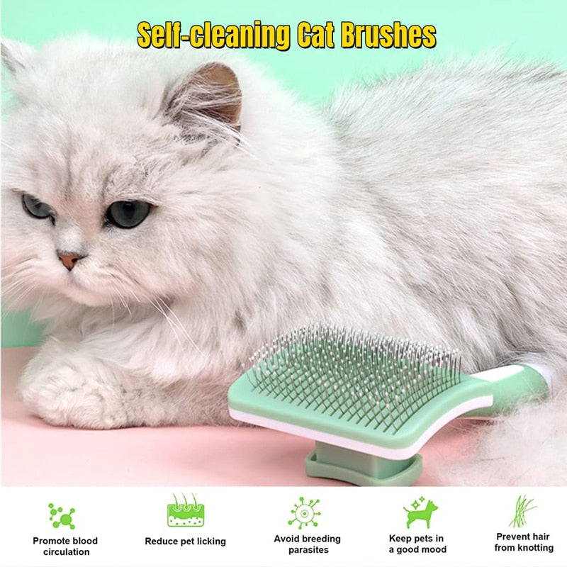 Self Cleaning Undercoat Dog Brush