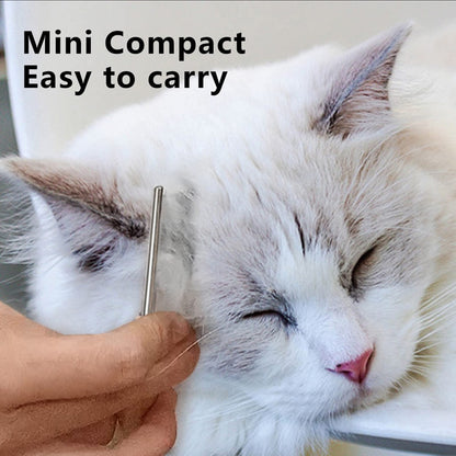 Ergonomic Wood Handle Cat & Dog Comb