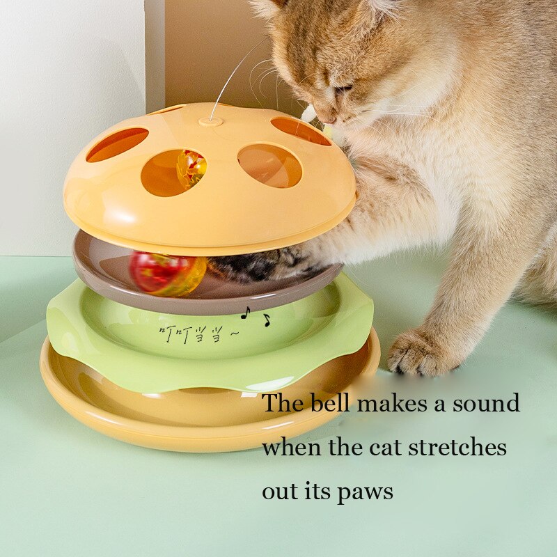 Hamburger Cats Toy Tower Tracks