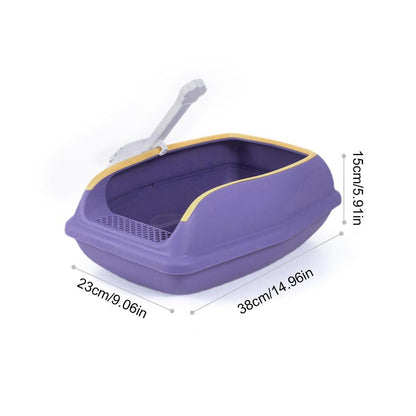 Large Capacity Plastic Cat Litter Box