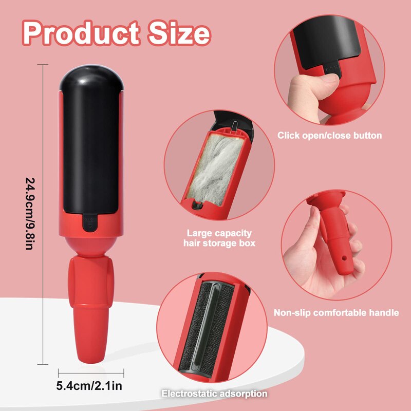 Comfy Non Slip Handle Pet Hair Remover