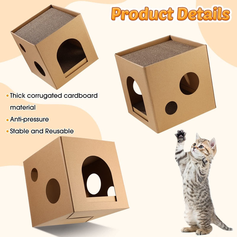 Cat Cardboard Kitty Scratcher Pads