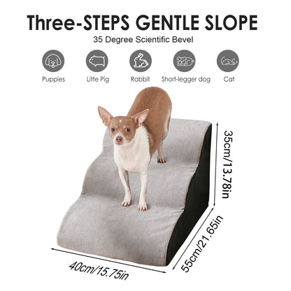 3 Steps Anti Slip Dog Stairs