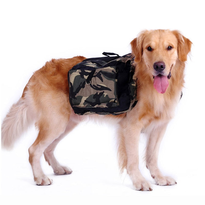 Military Dog Tactical Camouflage Saddle Bag