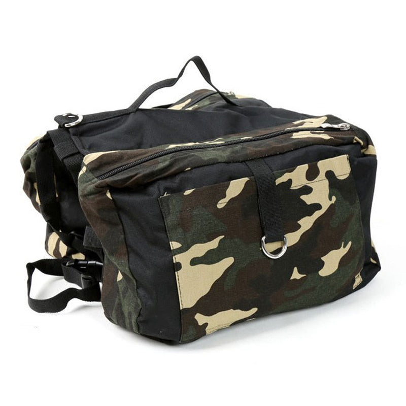 Military Dog Tactical Camouflage Saddle Bag