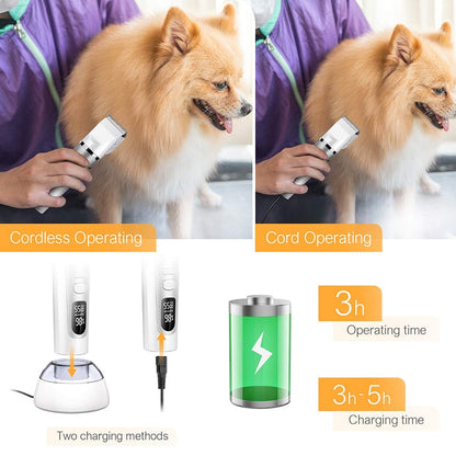 Professional LCD Display Dog Hair Trimmer