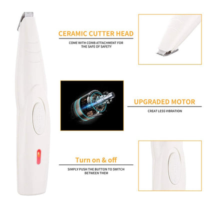 Cordless USB Dog Hair Trimmer