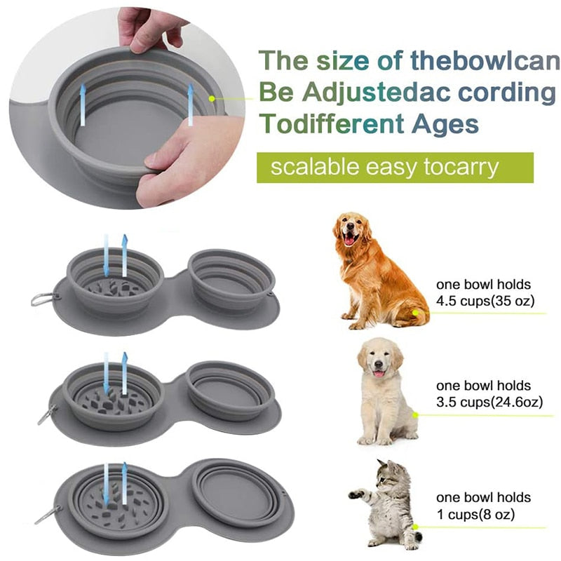 Premium Silicone Outdoor Dog Bowl