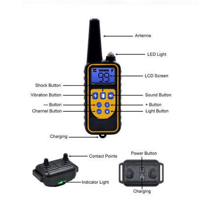 800M Smart 3 Channels Dog Training Collar