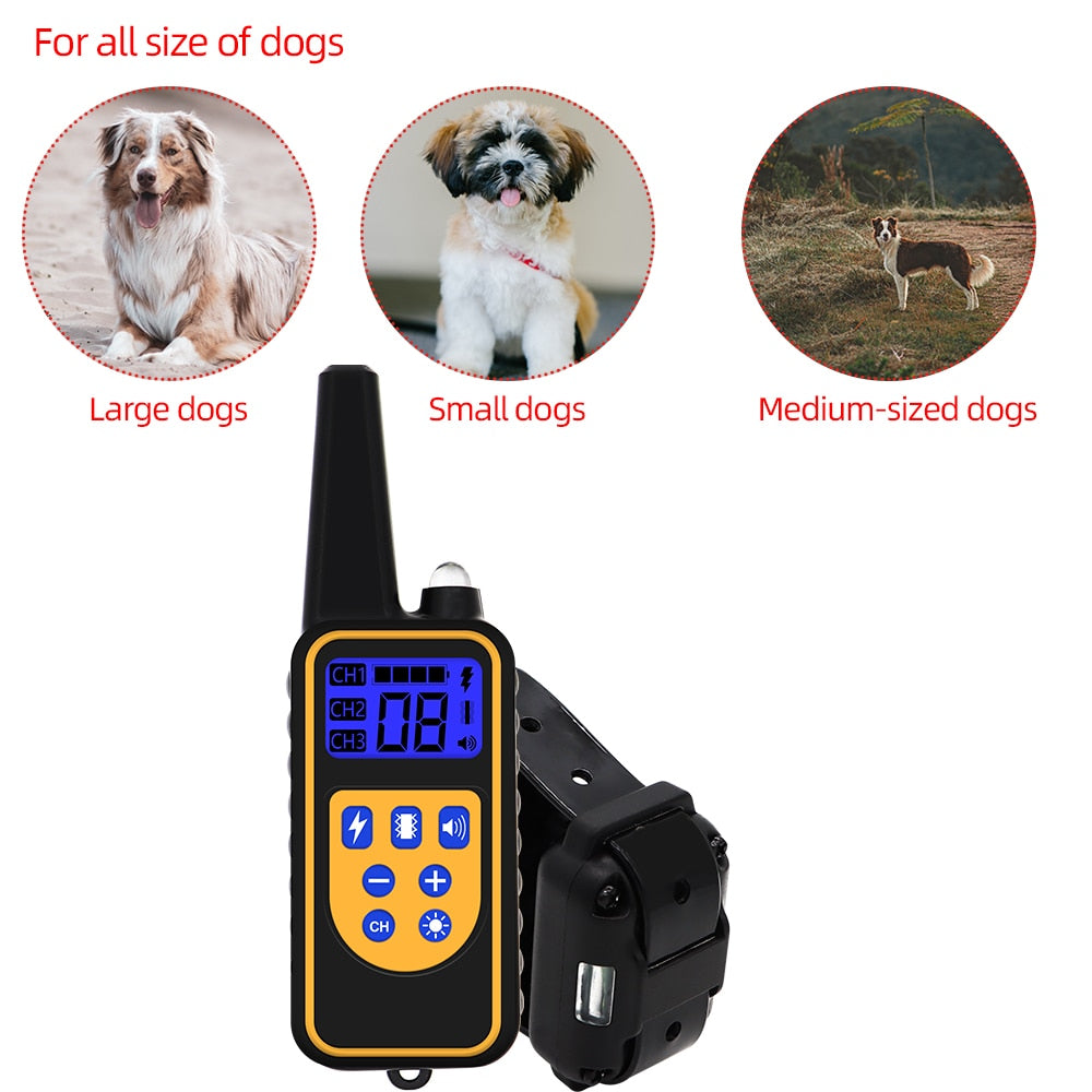 800M Smart 3 Channels Dog Training Collar