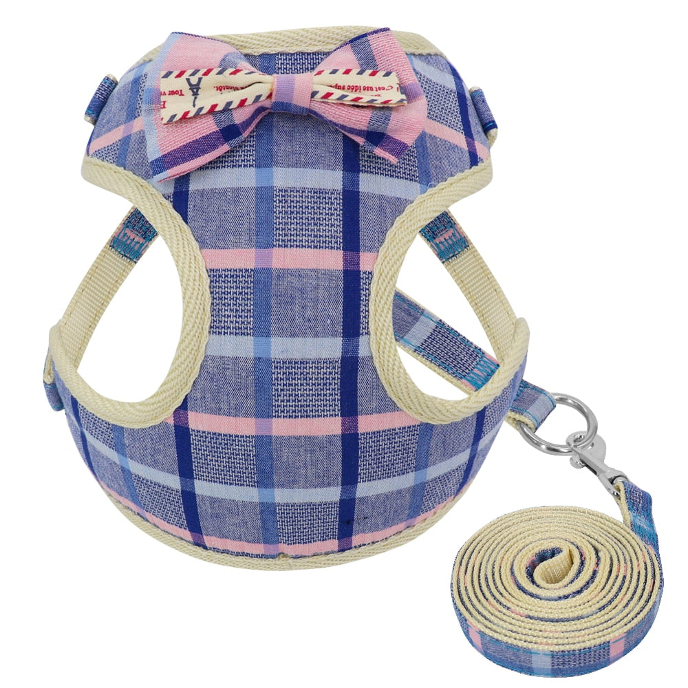 Cute Bowknot Ribbon Dog Harness