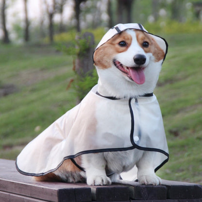 Black Edged Pet Raincoat