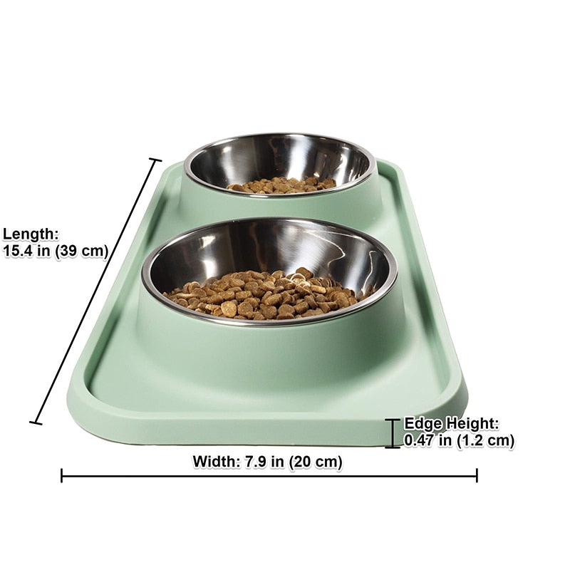 Elegant Design Double Pet Bowl