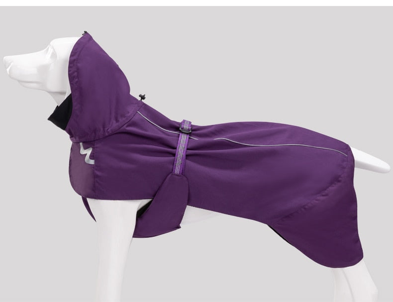 3M Reflective Purple Dog Raincoat