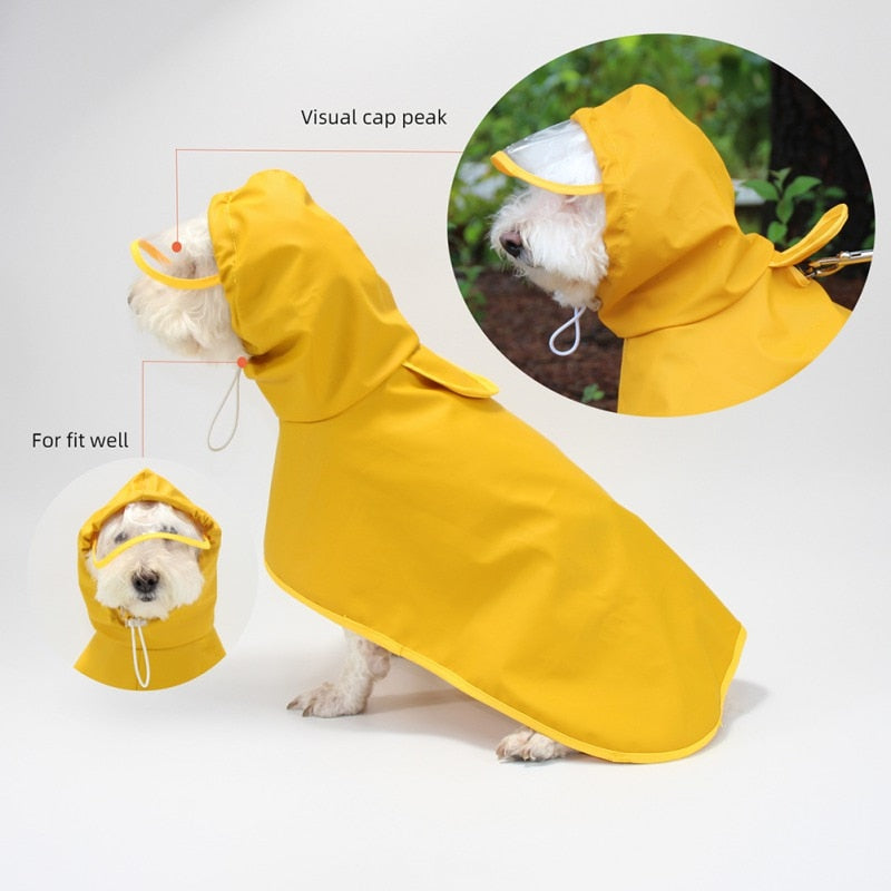 Reflective Fashion Pet Dog Raincoats