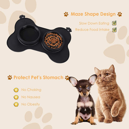 3 in 1 Multifunctional Design Dog Bowl