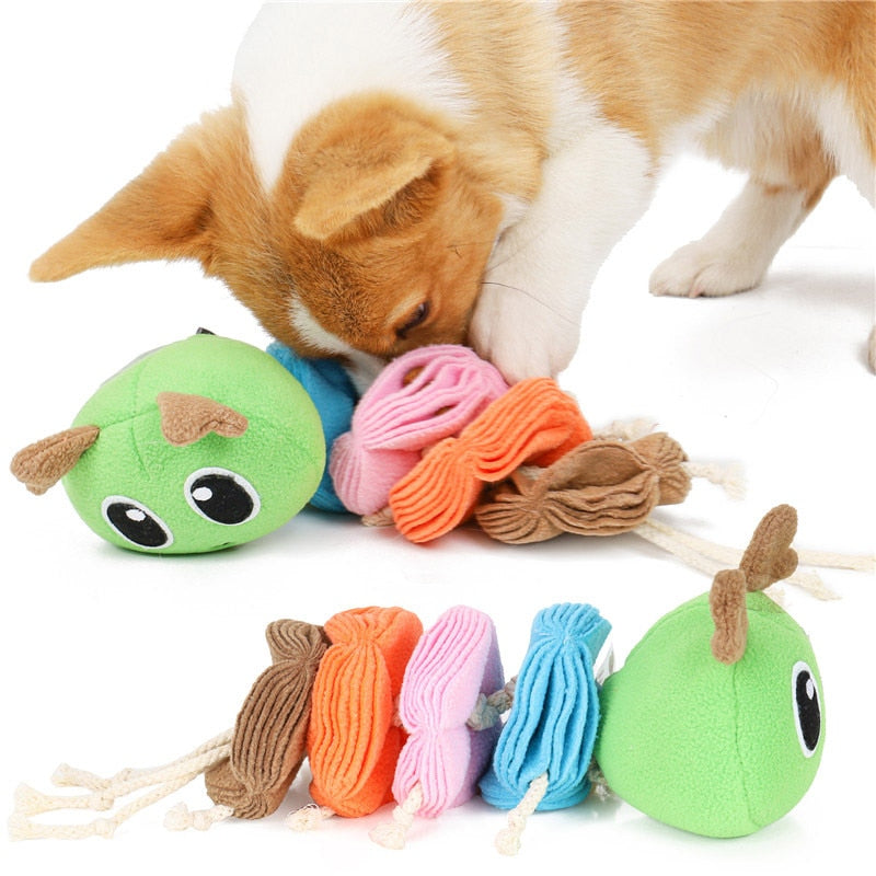 Fun Caterpillar Dog Snuffle Toys