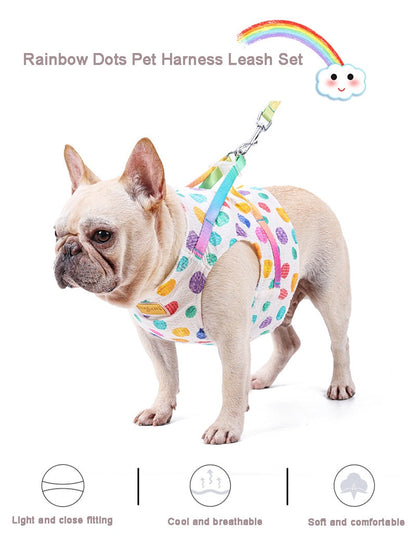 Rainbow Dots Soft Pet Harness