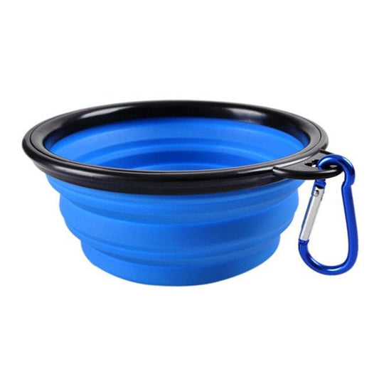 Outdoor Silicone Dog Bowl With Carabiner