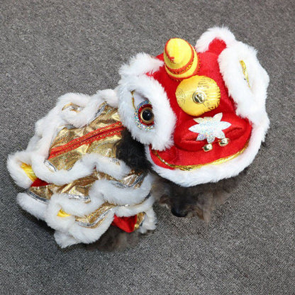 Lion Dance Pets Funny Costume