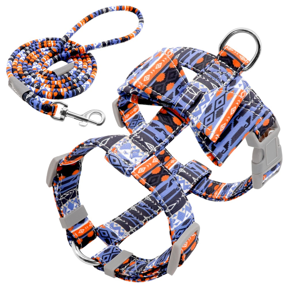 Adjustable Nylon Puppy Bowknot Harness