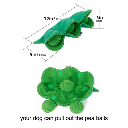 Squeaky Peas Dog Snuffle Toy