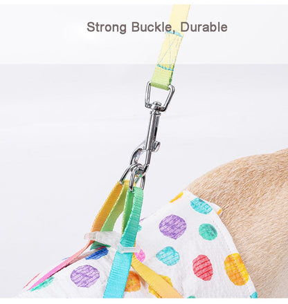 Rainbow Dots Soft Pet Harness