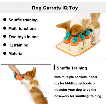 Fun Carrot IQ Dog Snuffle Toy