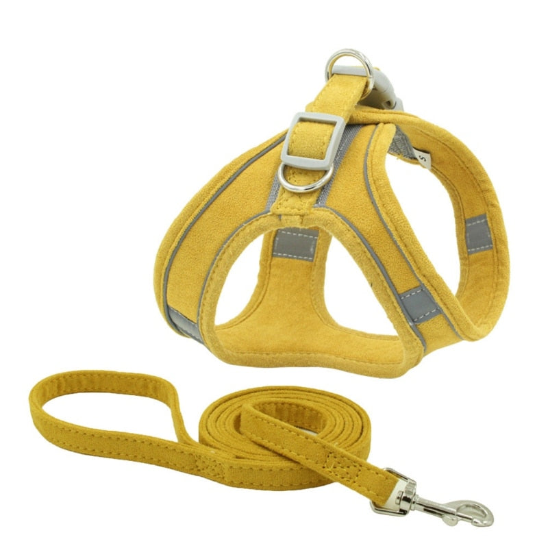 Reflective Dog Chest Harness With Leash