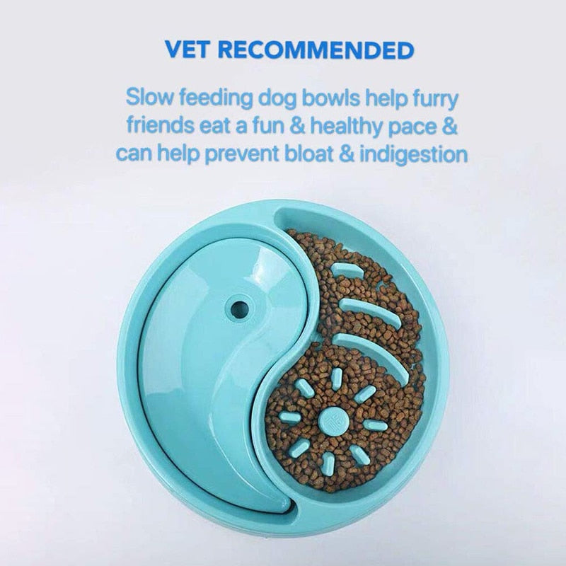 Large Capacity Slow Feeder Dog Bowl