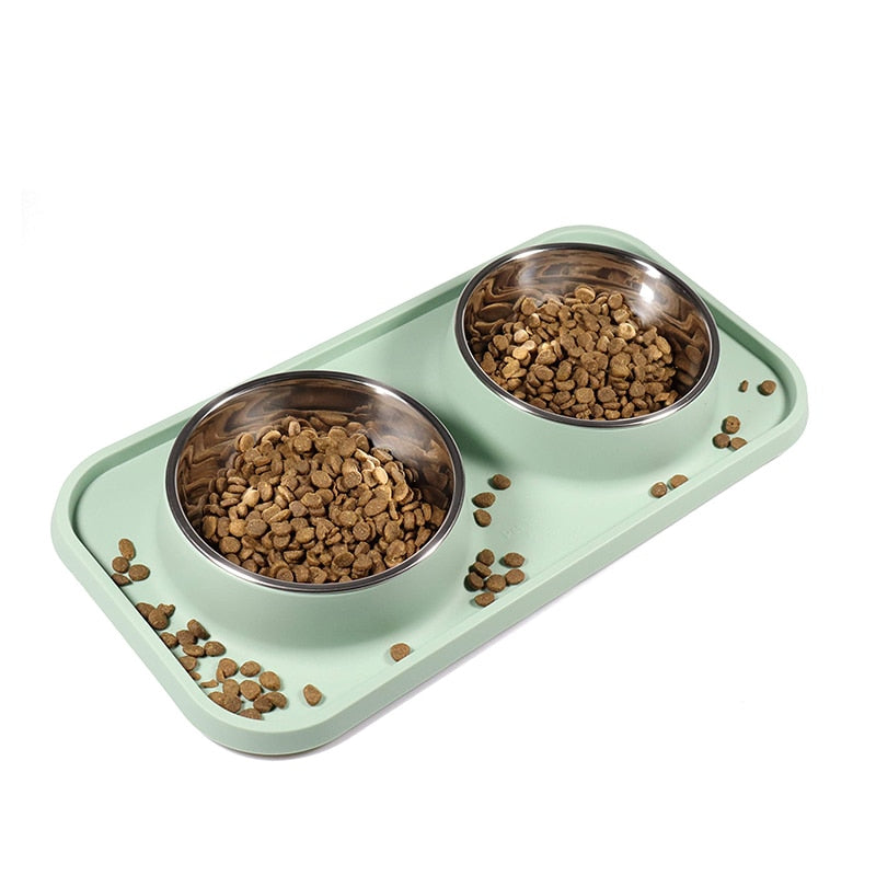 Elegant Design Double Pet Bowl