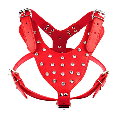 Cool Spiked Studded Leather Dog Harness