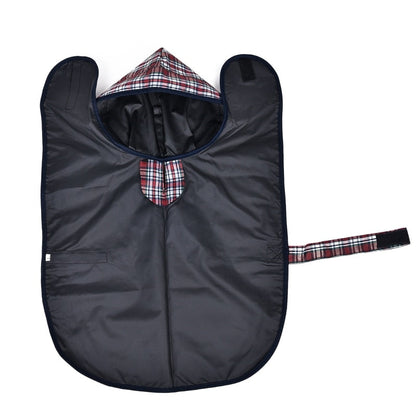 High Quality Plaid Dog Raincoat