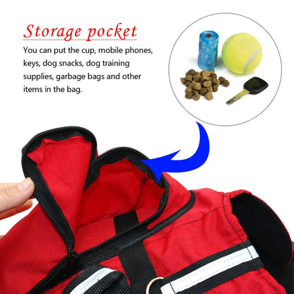 Outdoor Camping Dog BackPack Harness