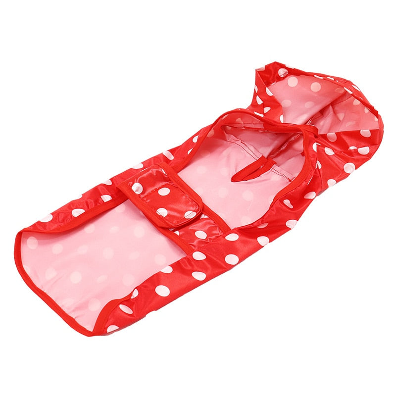 Cute Dot Waterproof Dog Raincoat