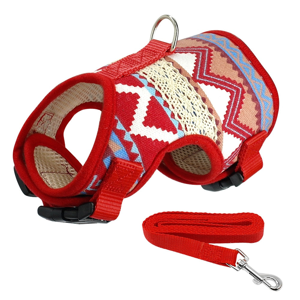 Classic Soft Printed Dog Harness