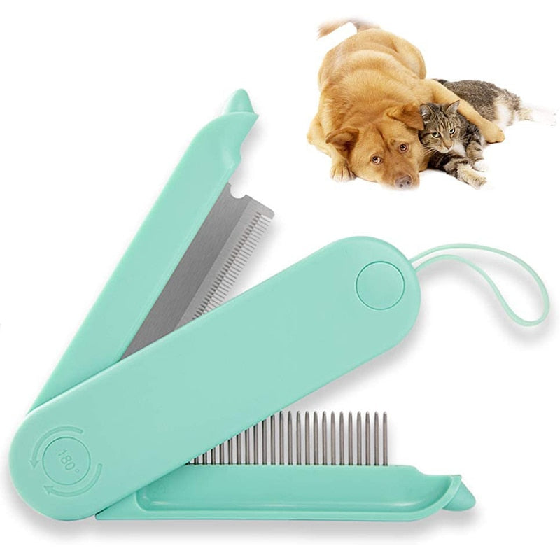 Professional Foldable 2 In 1 Dog Comb