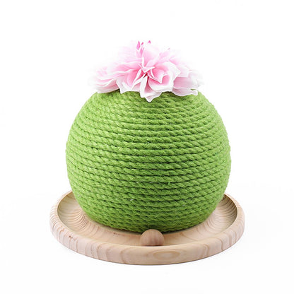 Green Cactus Shape Cat Scratcher