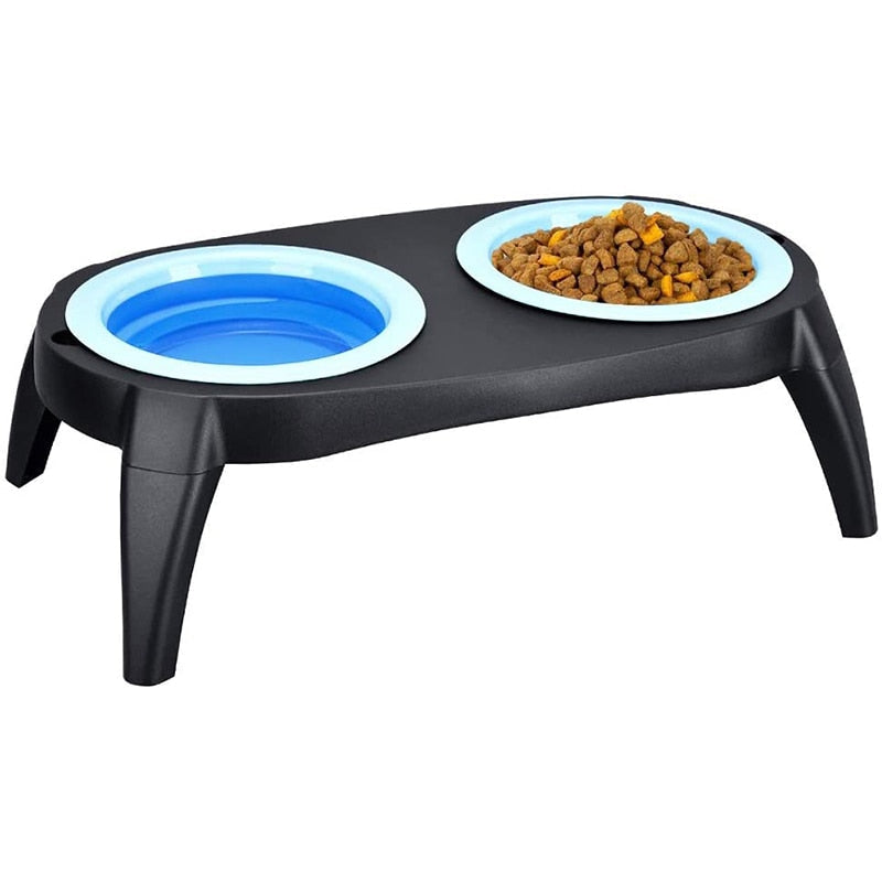 Detachable Elevated Double Dog Bowl