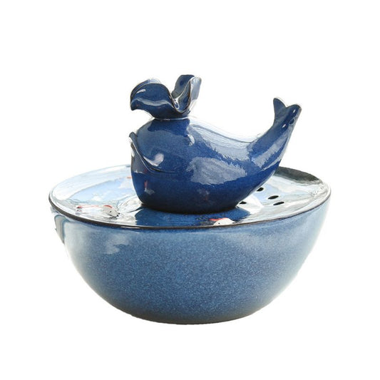 Circulating Fish Shape Ceramics Cat Fountain