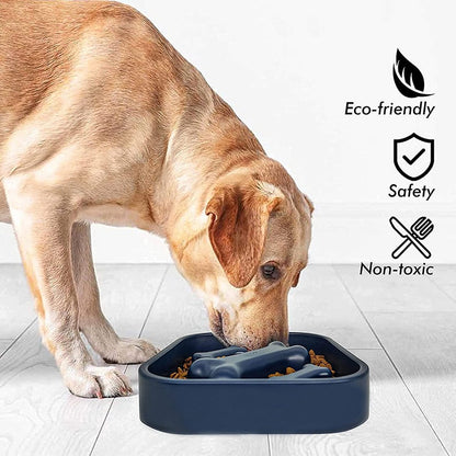 Fun Bone Shaped Dog Slow Feeder