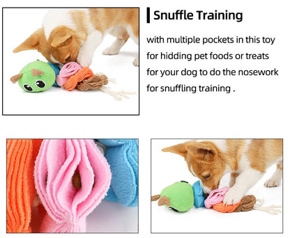 Fun Caterpillar Dog Snuffle Toys