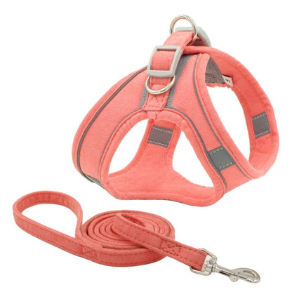 Reflective Dog Chest Harness With Leash