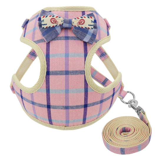 Cute Bowknot Ribbon Dog Harness