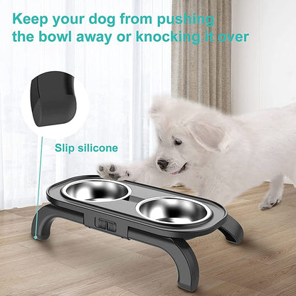 2 Way Angle Elevated Dog Bowl