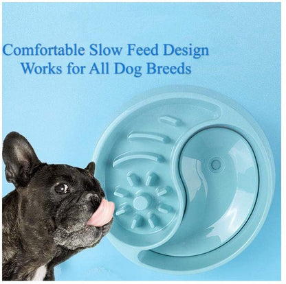 Large Capacity Slow Feeder Dog Bowl