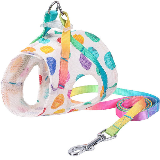 Rainbow Dots Soft Pet Harness