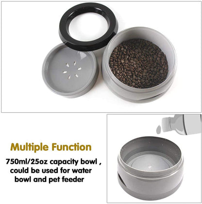 Portable No Spill Travel Dog Bowl