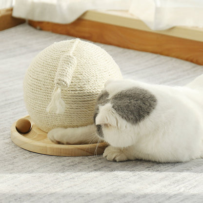 White Cactus Shape Cat Scratcher