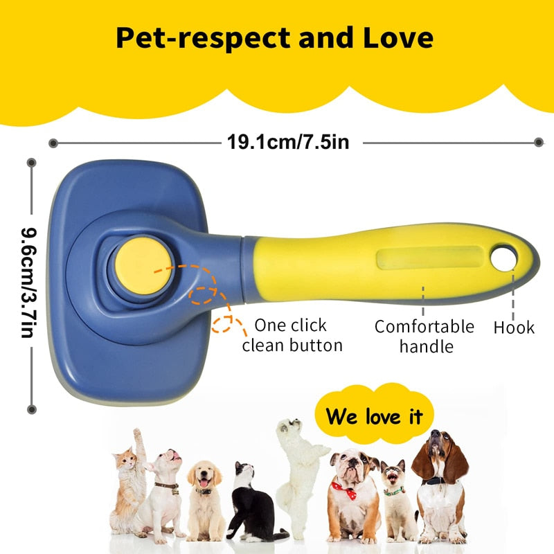 360° Rotatable Dog Slicker Brush